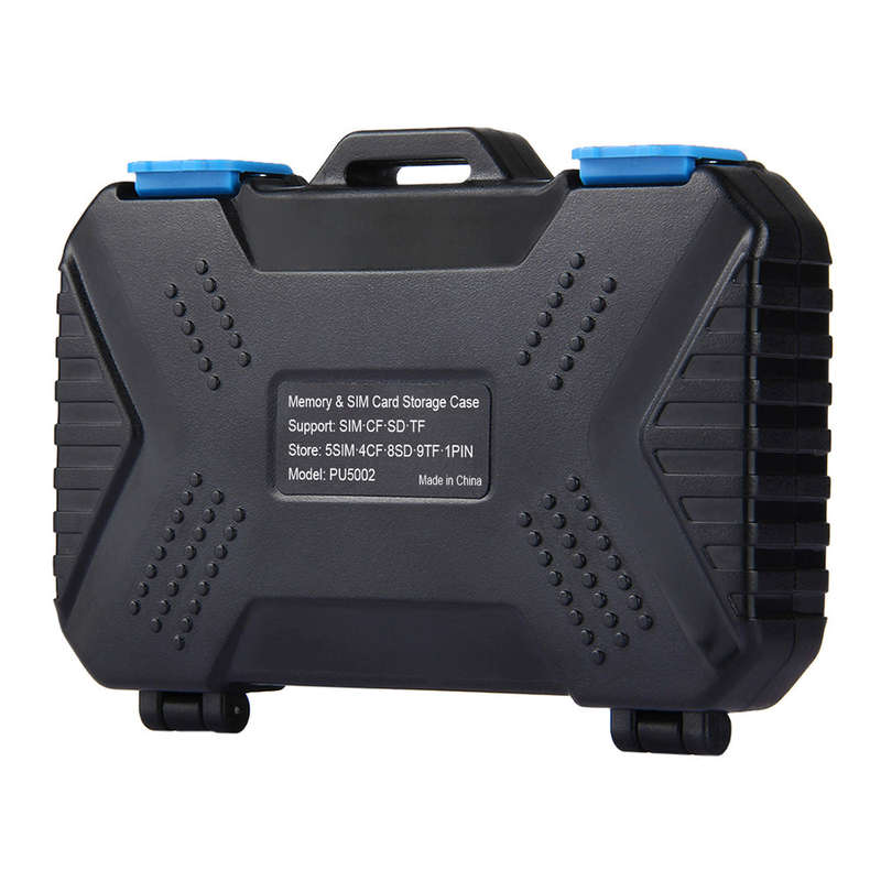 PULUZ  Waterproof Memory Card Reader Storage Box  for USB CF TF Reader SIM Cards Protector Case Hold