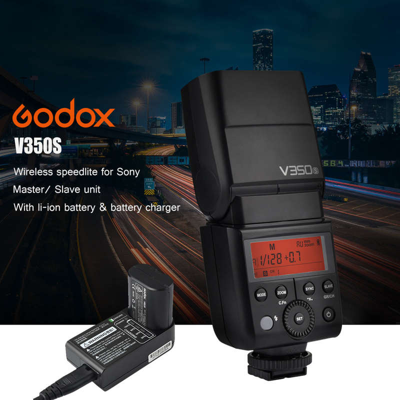 Godox V350S Compact Size 2.4G Wireless Speedlite Master/ Slave Camera Flash TTL 1/8000s HSS Built-in