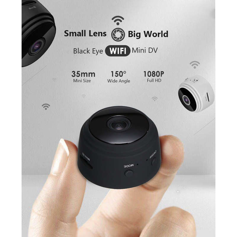Mini Spy Camera WiFi  1080P 150 Wide-Angle Lens Night Vision Motion Detection Portable Nanny Hidden