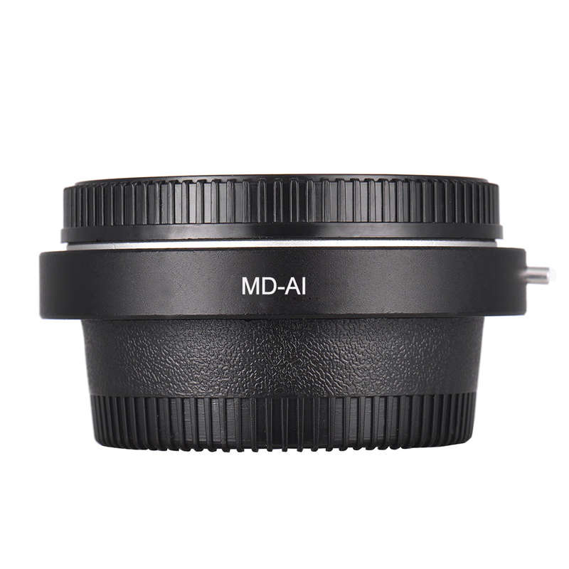MD-AI Lens Mount Adapter Ring with Corrective Lens for Minolta MD MC Mount Lens to Fit for Nikon AI