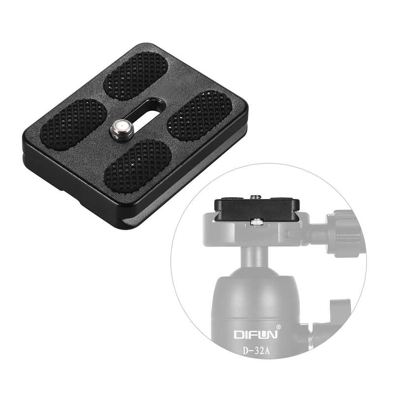 50*38mm Size Aluminum Alloy Universal Quick Release Plate D-50T QR Plate with 1/4 Inch Screw for Arc