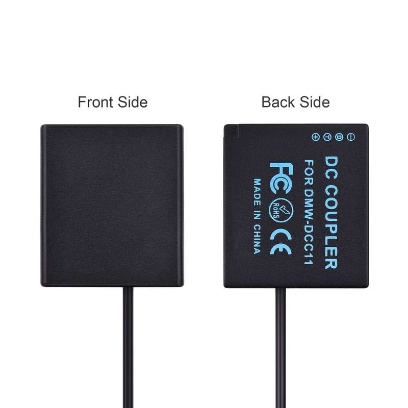 Andoer DMW-DCC11 USB Power Kit DC Coupler Dummy Battery Replace of DMW-BLG10/BLE9 Battery with USB D