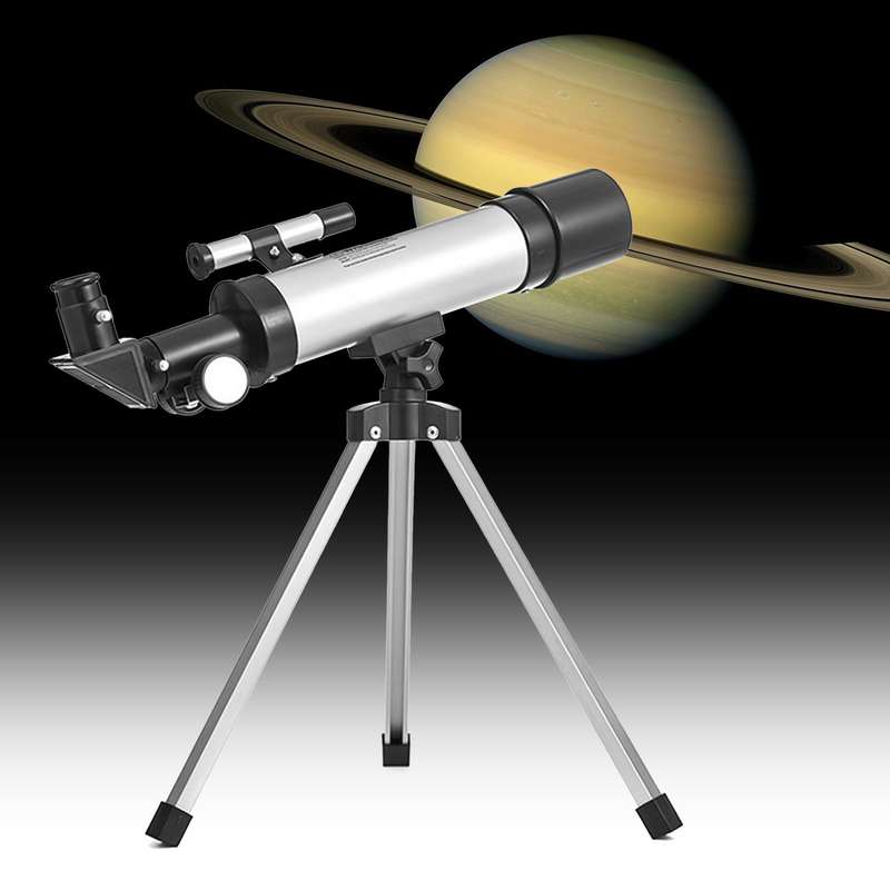 Astronomical Telescope Compact Portable Telescope of 90X Magnification with Adjustable Tripod for Ki