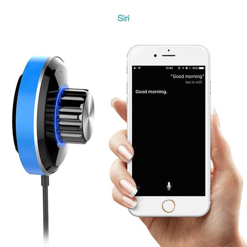 dodocool Wireless Hands-Free Car Kit Music Receiver with 3.5mm Audio Plug Built-in Microphone Magnet