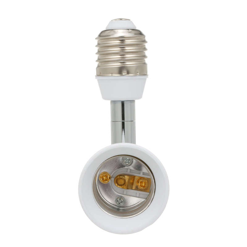 E26/E27 Light Socket Extender Vertical 180 Adjustable Horizontal 360 Adjustable Max 60W Lig