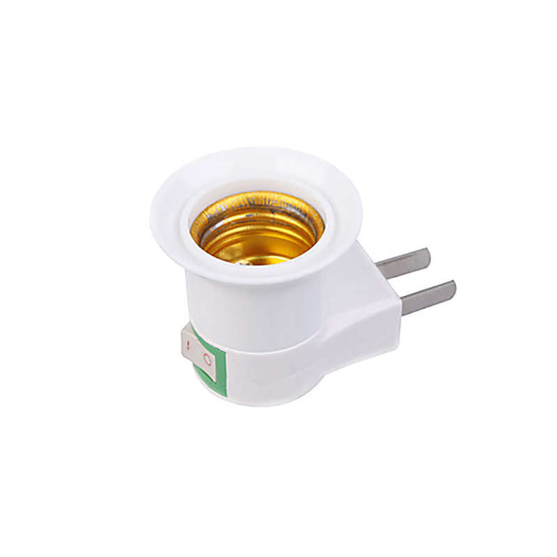 3PCS US Plug to E26/E27 Adapter LED Light Bulb Converter Socket Holder with ON/OFF Button Swi
