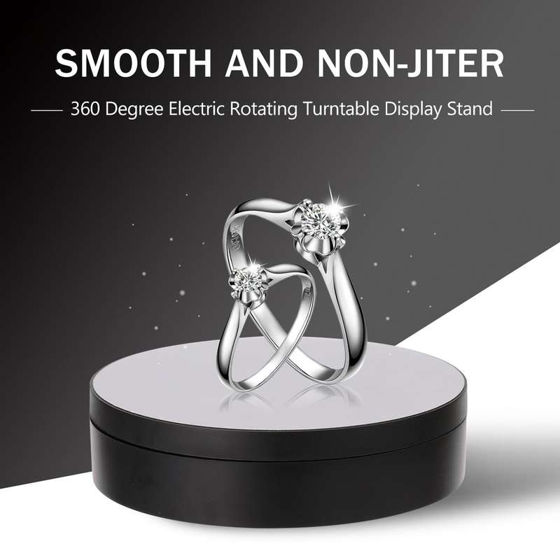 360 Degree Electric Rotating Turntable Display Stand for Photography Video Shooting Props Jewelry Di