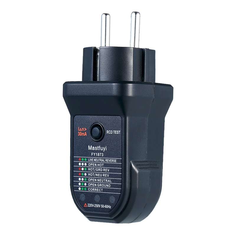 FUYI Advanced RCD Electric Socket Tester Automatic Neutral Live Earth Wire Electric Circuit Po