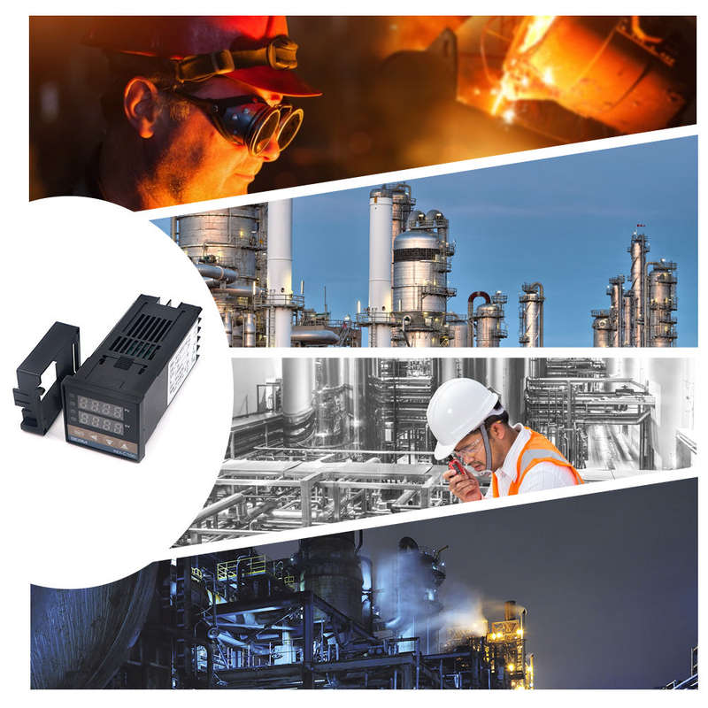 PID Digital Intelligent Temperature Controller REX-C100FK02-V*DN 0-400C K Type Input SSR Outp