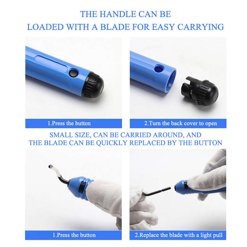 Metal Deburring Tool Kit Deburring Cutters Set Burr Remover Hand Tool for Wood Plastic Alumin