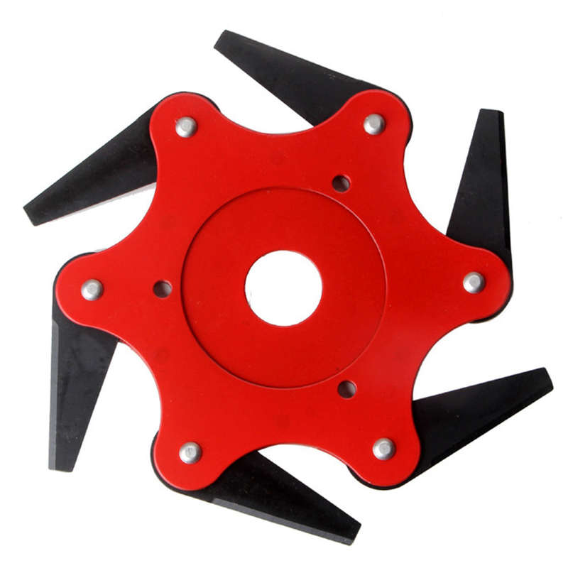 6 Tooth Lawn Mower Blade Cutter Accessories Grass Turf Head Trimmer Head