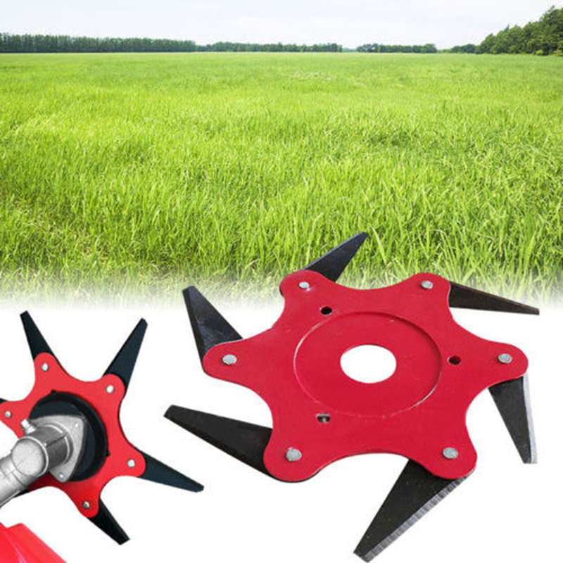 6 Tooth Lawn Mower Blade Cutter Accessories Grass Turf Head Trimmer Head