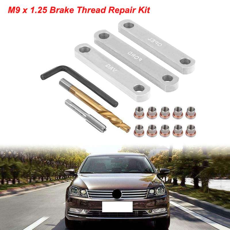 M9 x 1.25 Brake Thread Repair Kit Brake Caliper Guide Thread Repair Tool