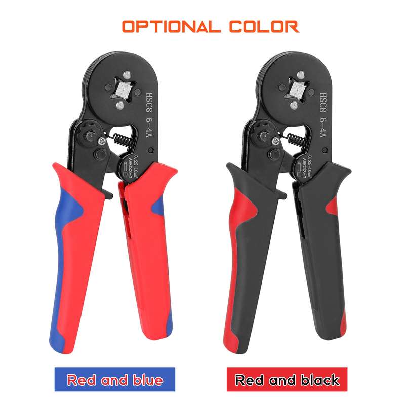 HSC8 6-4 0.25-10m AWG23-7 Ferrule Crimping Tool Kit High Hardness Crimper Plier with 1200pcs