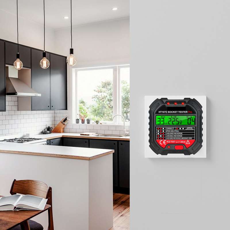 KKmoon GFCI Outlet Tester with Voltage Display 90-250V Socket Tester Automatic Electric Circui