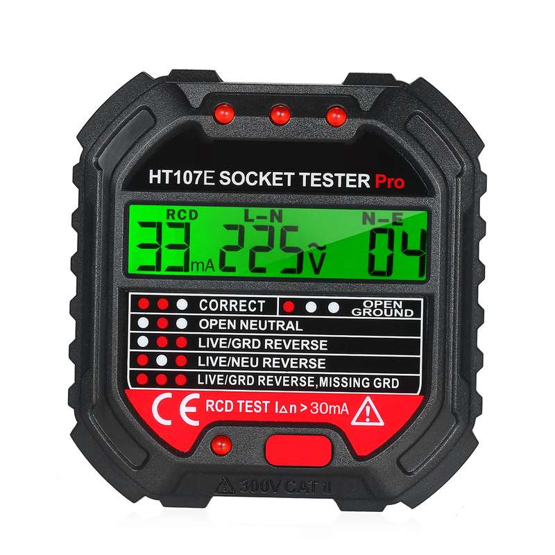 KKmoon GFCI Outlet Tester with Voltage Display 90-250V Socket Tester Automatic Electric Circui