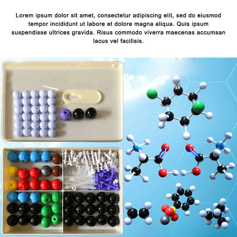 Chemistry Molecular Model Kit Organic and Inorganic Modeling Set Science Teaching Learning Aids for