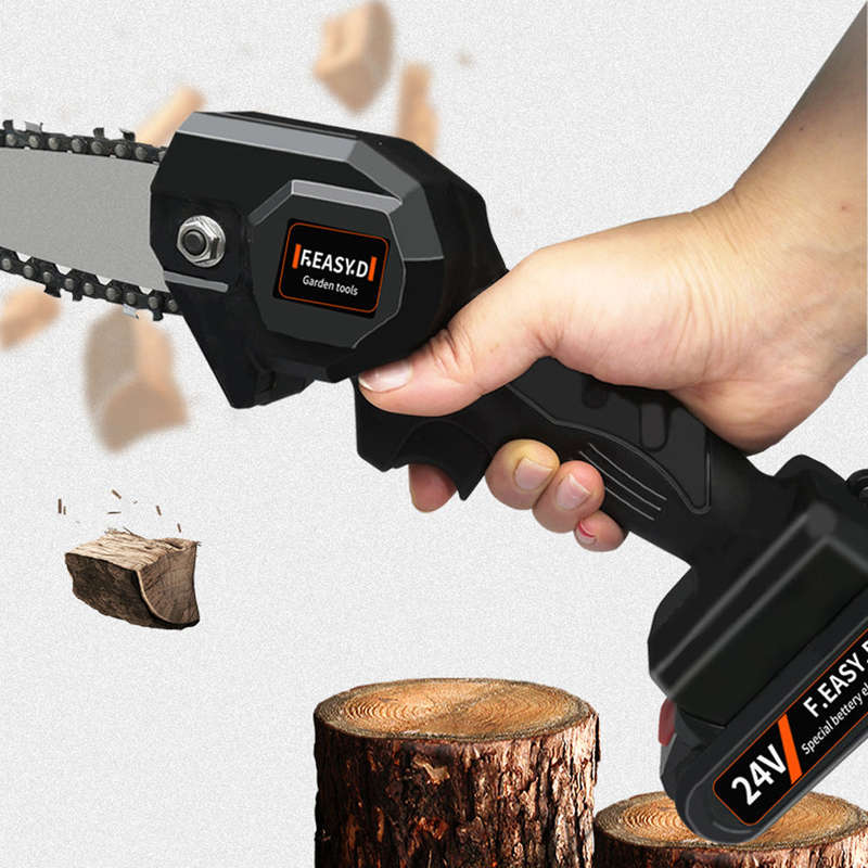 24V Lithium Battery Portable Electric Pruning Saw Rechargeable Small Electric Saws Woodworking One-h