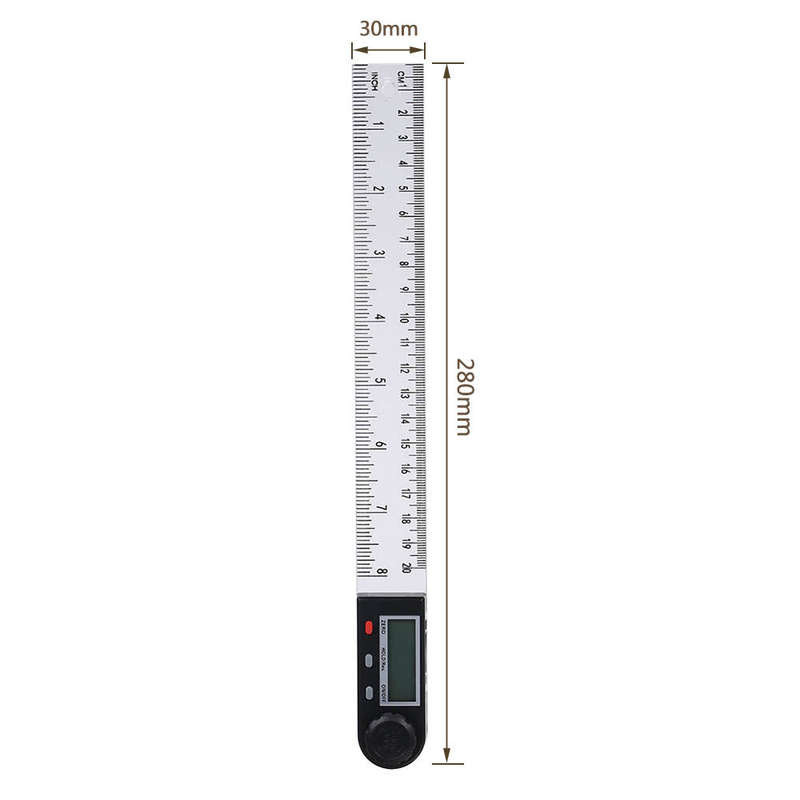 0-200mm Multifunctional Digital LCD Display Angle Ruler 360 Electronic Goniometer Protractor