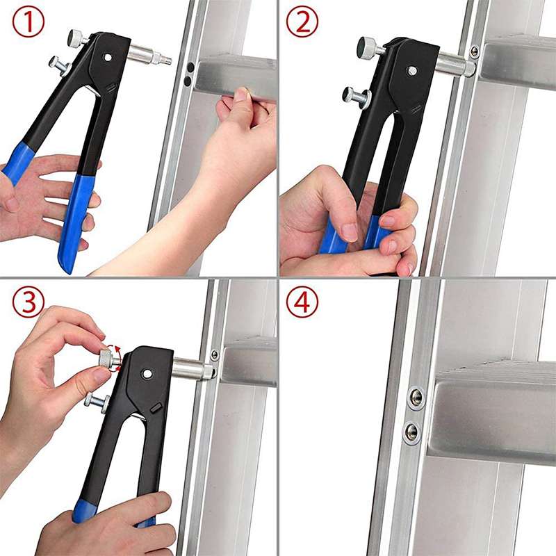 86PCS Rivet Nut Tool Kit Set Blind Rivet Nut Hand Riveter Wrench Threaded Insert Tool Rivet Nut Gun