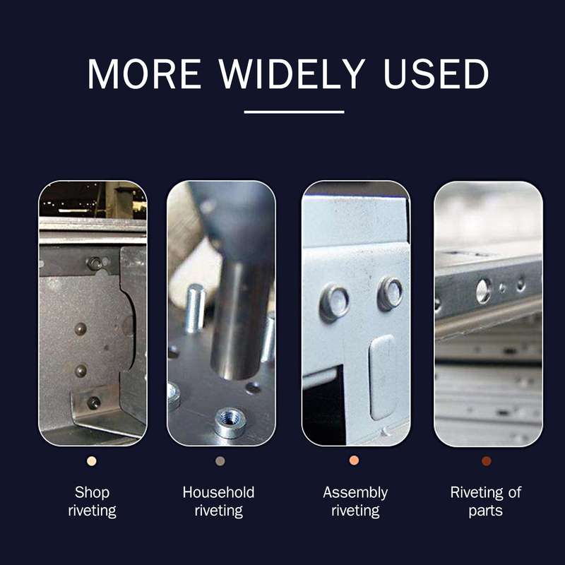 86PCS Rivet Nut Tool Kit Set Blind Rivet Nut Hand Riveter Wrench Threaded Insert Tool Rivet Nut Gun