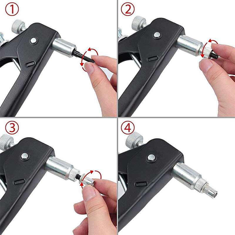 86PCS Rivet Nut Tool Kit Set Blind Rivet Nut Hand Riveter Wrench Threaded Insert Tool Rivet Nut Gun
