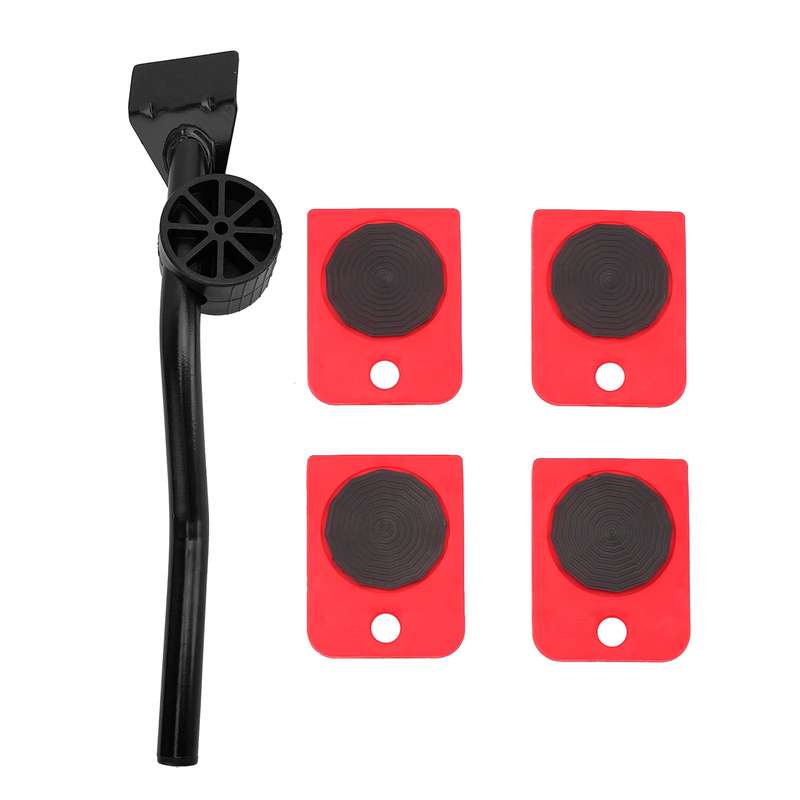 Heavy Furniture Moving Kit Easy Mover Appliance Roller Lifter Moving System with 4 Wheel Slide