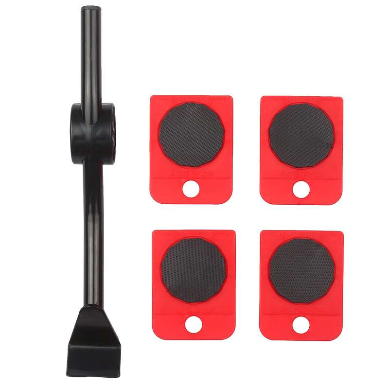Heavy Furniture Moving Kit Easy Mover Appliance Roller Lifter Moving System with 4 Wheel Slide