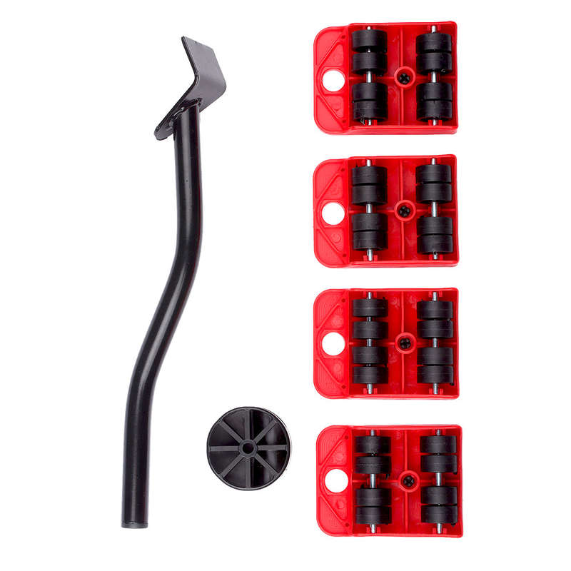 Heavy Furniture Moving Kit Easy Mover Appliance Roller Lifter Moving System with 4 Wheel Slide