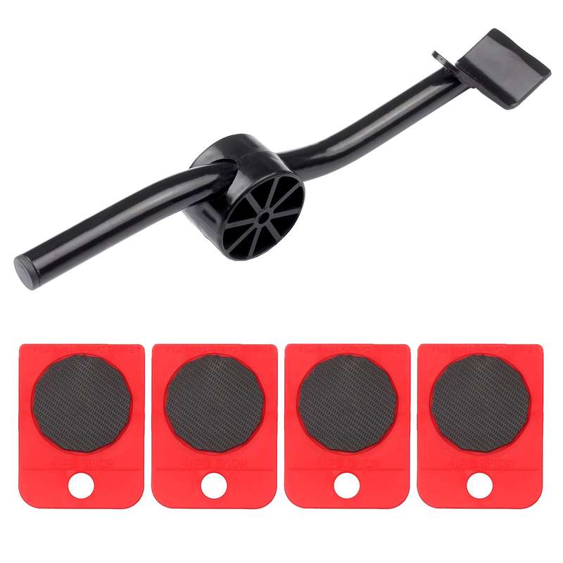 Heavy Furniture Moving Kit Easy Mover Appliance Roller Lifter Moving System with 4 Wheel Slide