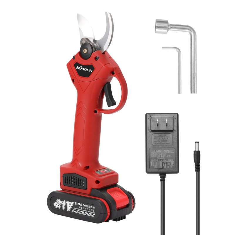 21V Cordless Electric Pruner Pruning Shear Efficient Fruit Tree Bonsai Pruning Branches Cutter Lands