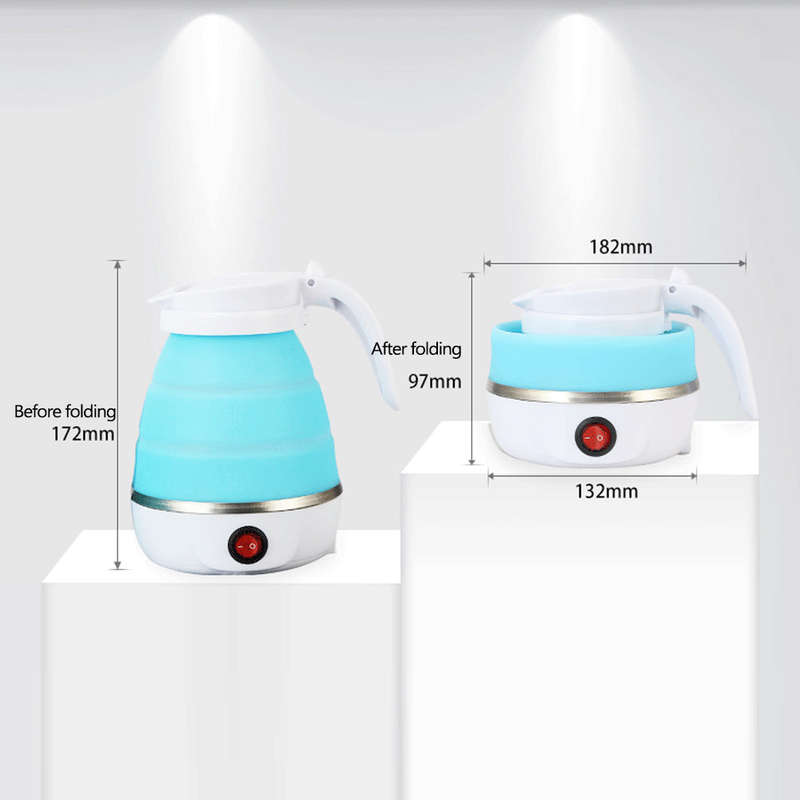 Mini Travel Winter Outdoor Portable Electric Kettle Foldable Kettles Food Grade Silicone Small