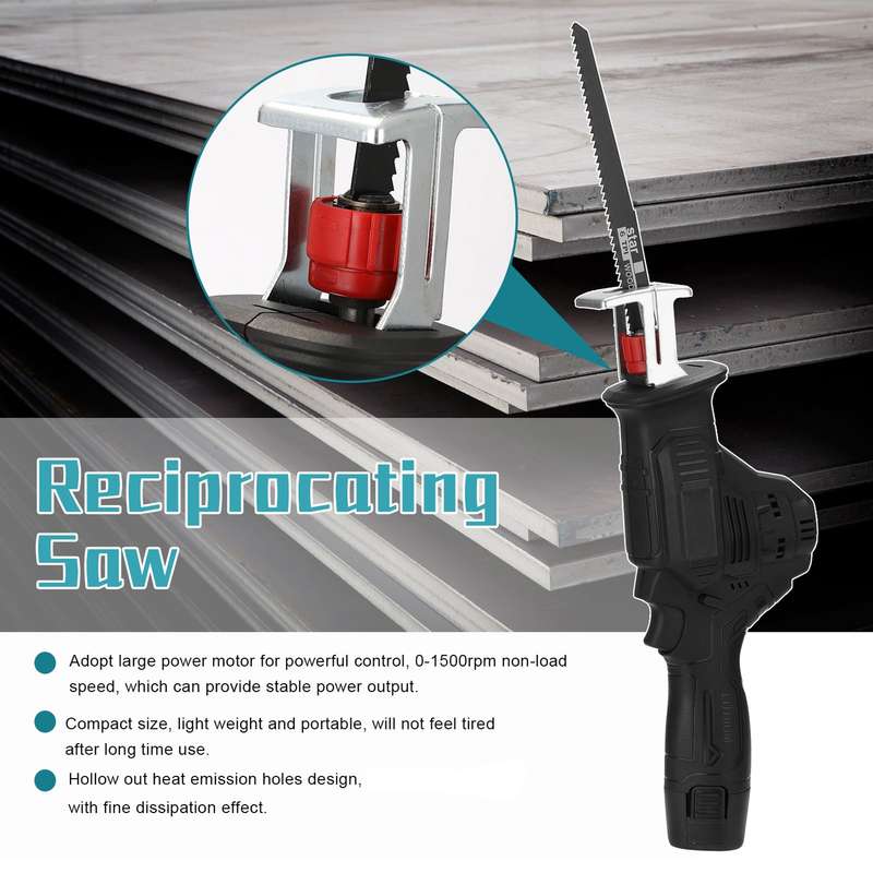 Portable Multifunctional Reciprocating Saws Outdoor Saber Saw Electric Power Tools for Cutting Wood
