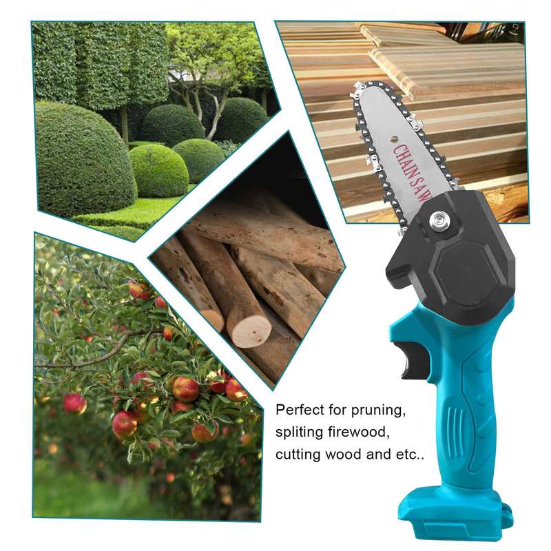 Portable Electric Pruning Saw Small Wood Spliting Chainsaw One-handed Woodworking Tool for Garden Or