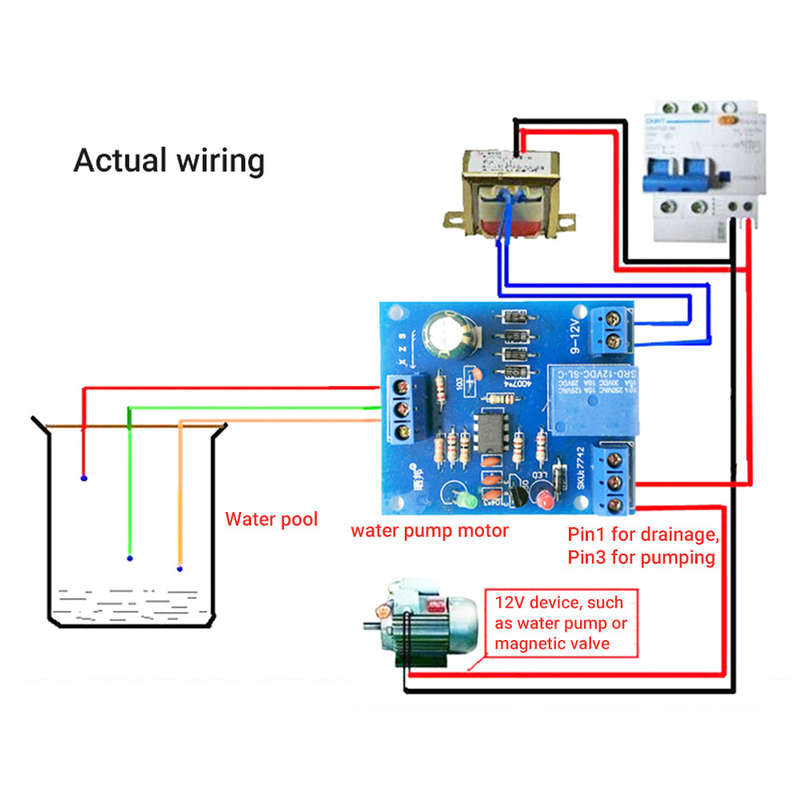 DC 12V Water Liquid Level Controller Sensor Module Water Level Relay Detection Sensor Pumping