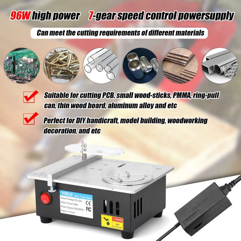 Mini Multifunctional Table Saw Electric Desktop Saws Small Household DIY Cutting Tool Woodworking La