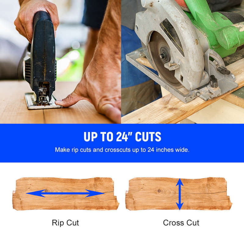 Rip-Cut Circular Saw Guide Precision Edge Guide Power Saw Rip Fence for Circular Saw Cordless