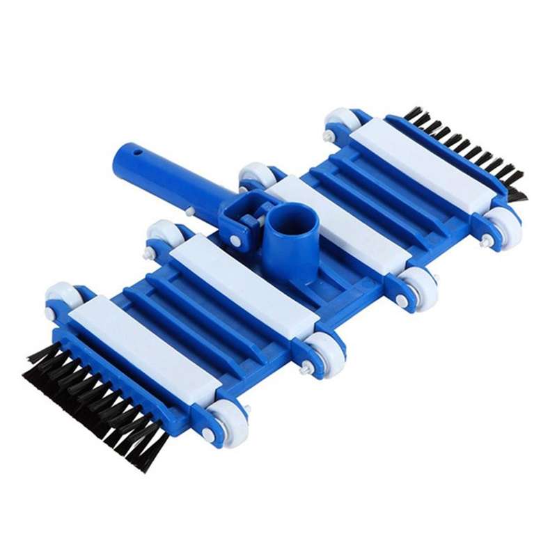 14-Inch Swimming Pool Vacuum Head Suction Head with Brush Flexible Vacuum Brush Head with Weig