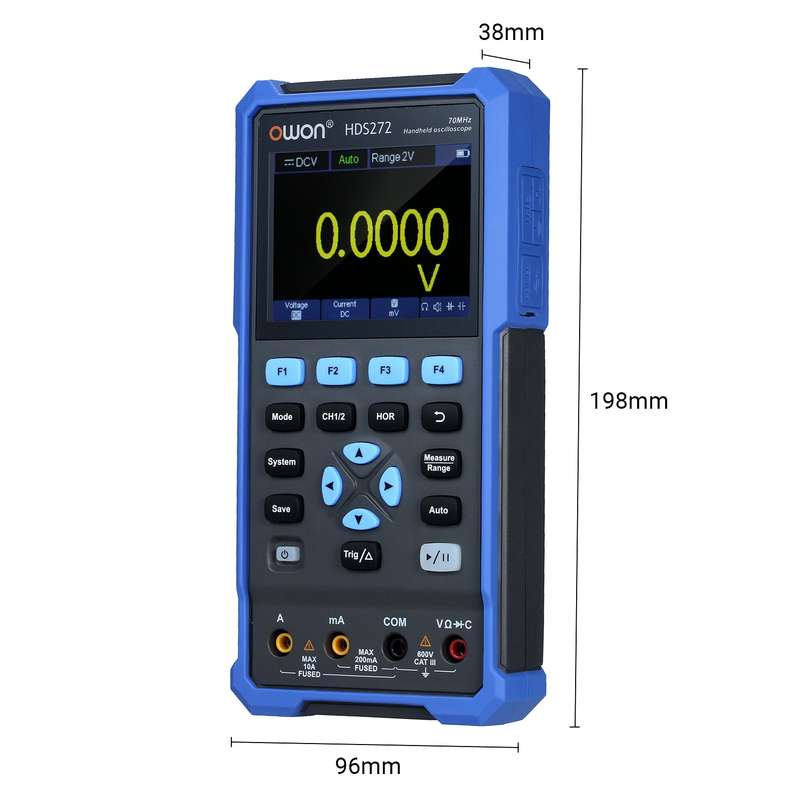 OWON 2-in-1 Handheld Oscilloscope Multimeter 2 Channels Lab Oscilloscope Digital True-RMS Mult