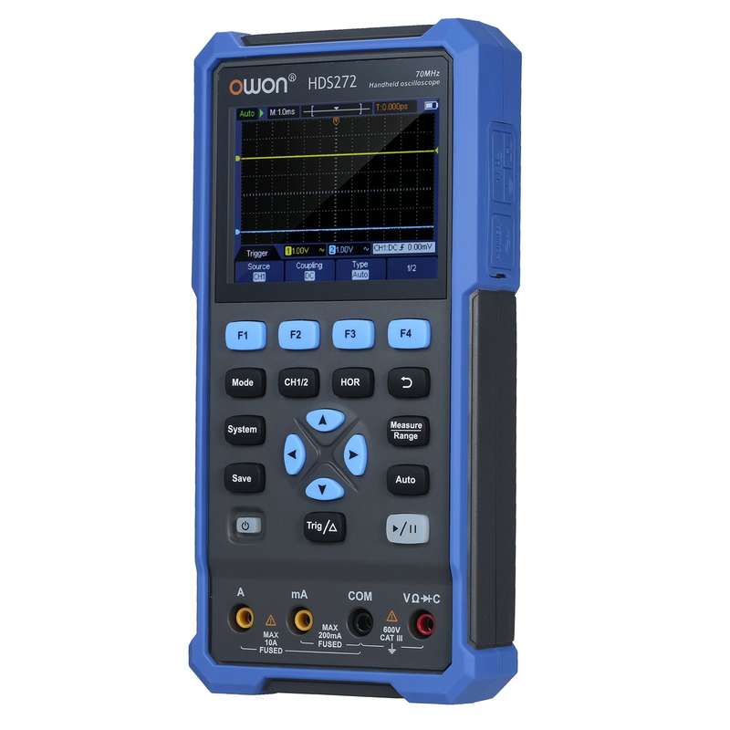 OWON 2-in-1 Handheld Oscilloscope Multimeter 2 Channels Lab Oscilloscope Digital True-RMS Mult