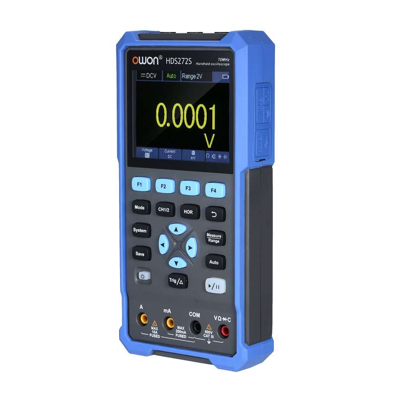 OWON Oscilloscope Multimeter Waveform Generator HDS272S 2CH 70MHz Bandwidth 20000 Counts 3-in-