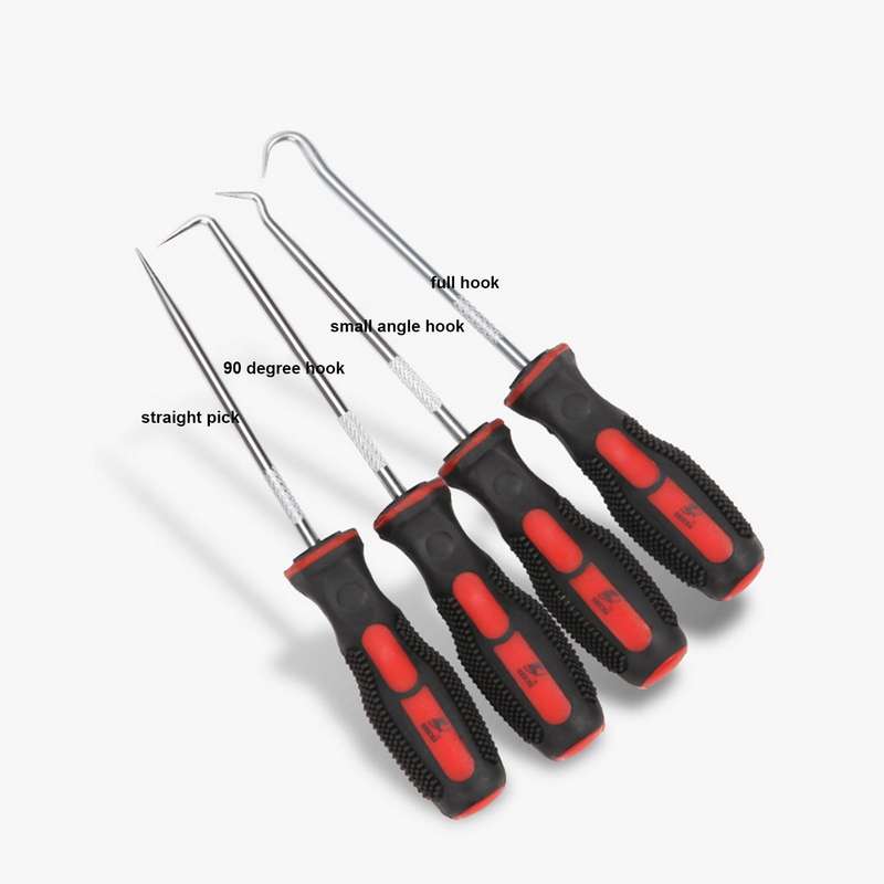 4Pcs Oil Seal Metal Hooks Rubber O-ring Removal Hook Car Screw Driver Hobby Tool