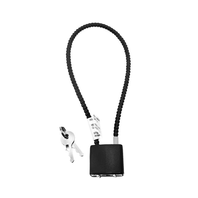 8.5-Inch Cable Gun Lock Rugged Keyed Cable Lock Helmet Bike Lock with Keys for Shotgun Pistol