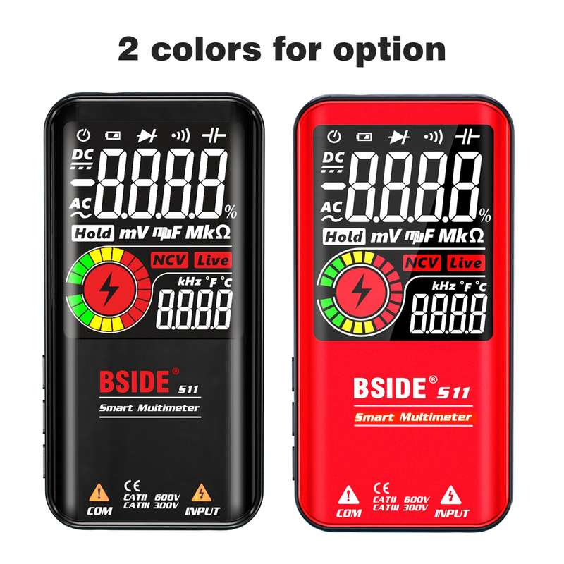 BSIDE S11 Intelligent 9999 Counts Multimeter Digital LCD Display Rechargeable Universal Meter AC/DC