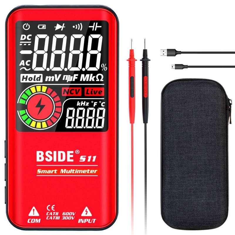 BSIDE S11 Intelligent 9999 Counts Multimeter Digital LCD Display Rechargeable Universal Meter AC/DC
