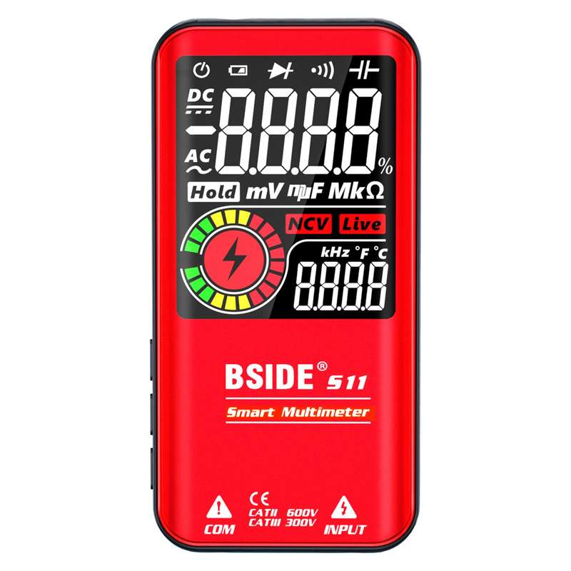 BSIDE S11 Intelligent 9999 Counts Multimeter Digital LCD Display Rechargeable Universal Meter AC/DC