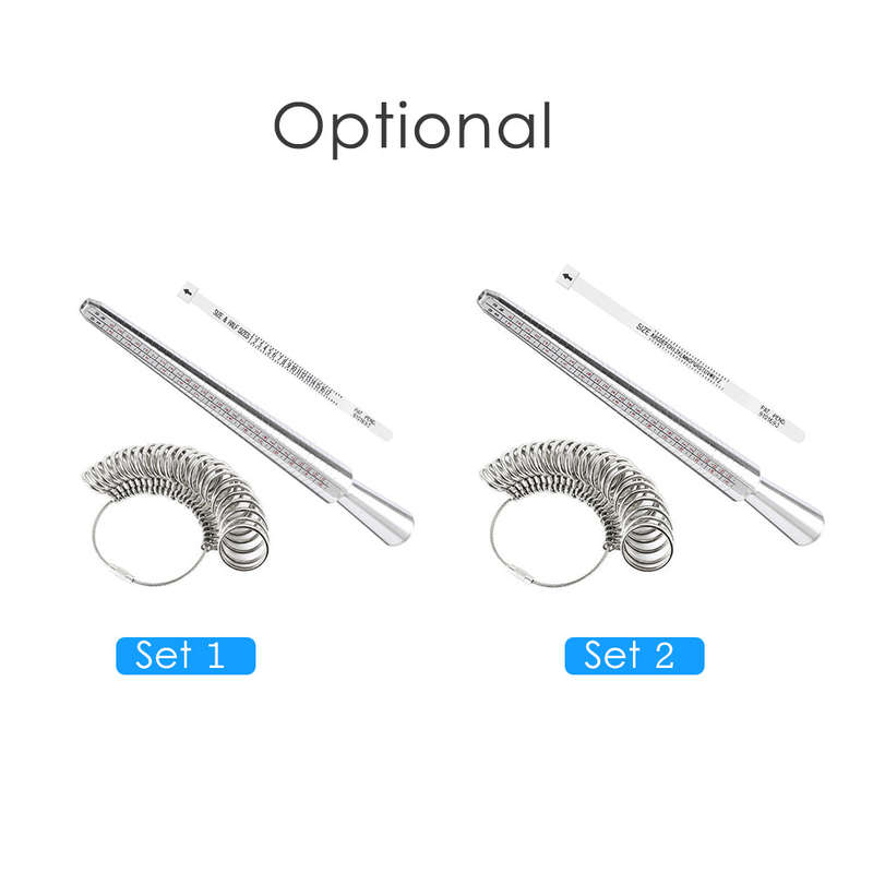 Aluminium Ring Sizer Mandrel Metal Ring Sizer Finger Sizing Stick Mandrel Tool with Ring Sizer
