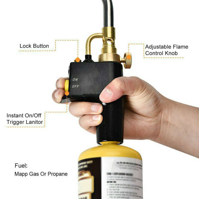 Portable High Heat Welding Plumbing Torches Gas Soldering Plumbing Blow Torch Soldering Instant Prof