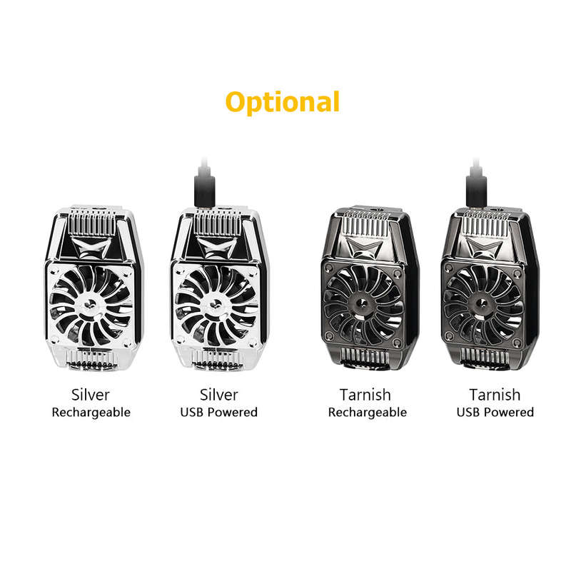 Mobile Phone Cooling Fan Rechargeable Cell Phone Cooler Stretchable Design for 4 to 6.7 Inche