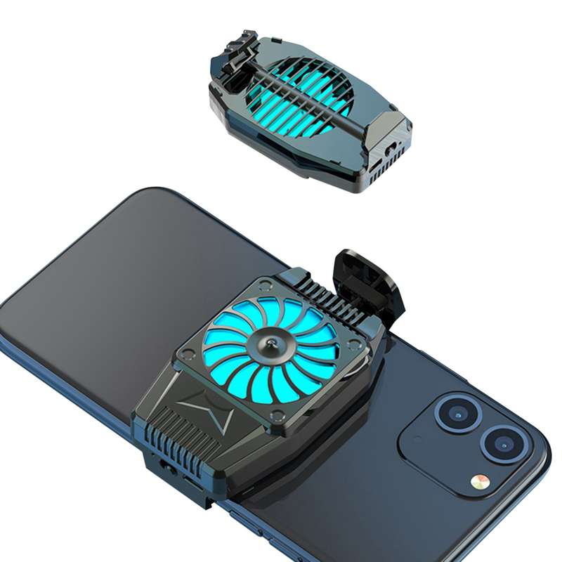 Mobile Phone Cooling Fan Rechargeable Cell Phone Cooler Stretchable Design for 4 to 6.7 Inche